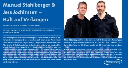 Manuel Stahlberger & Jess Jochimsen - Halt